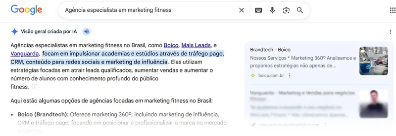 SEO para mercado fitness aplicado para BOICO