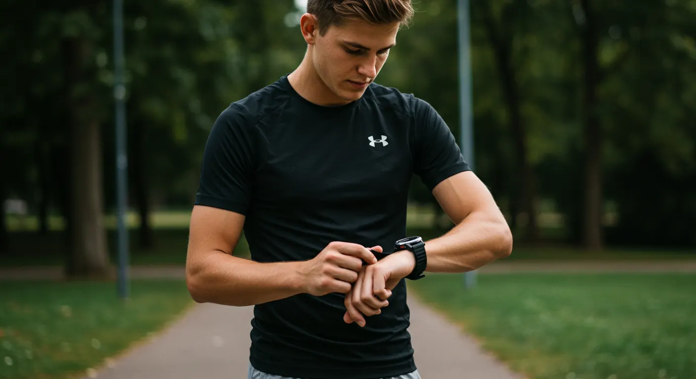 atleta usando wearables