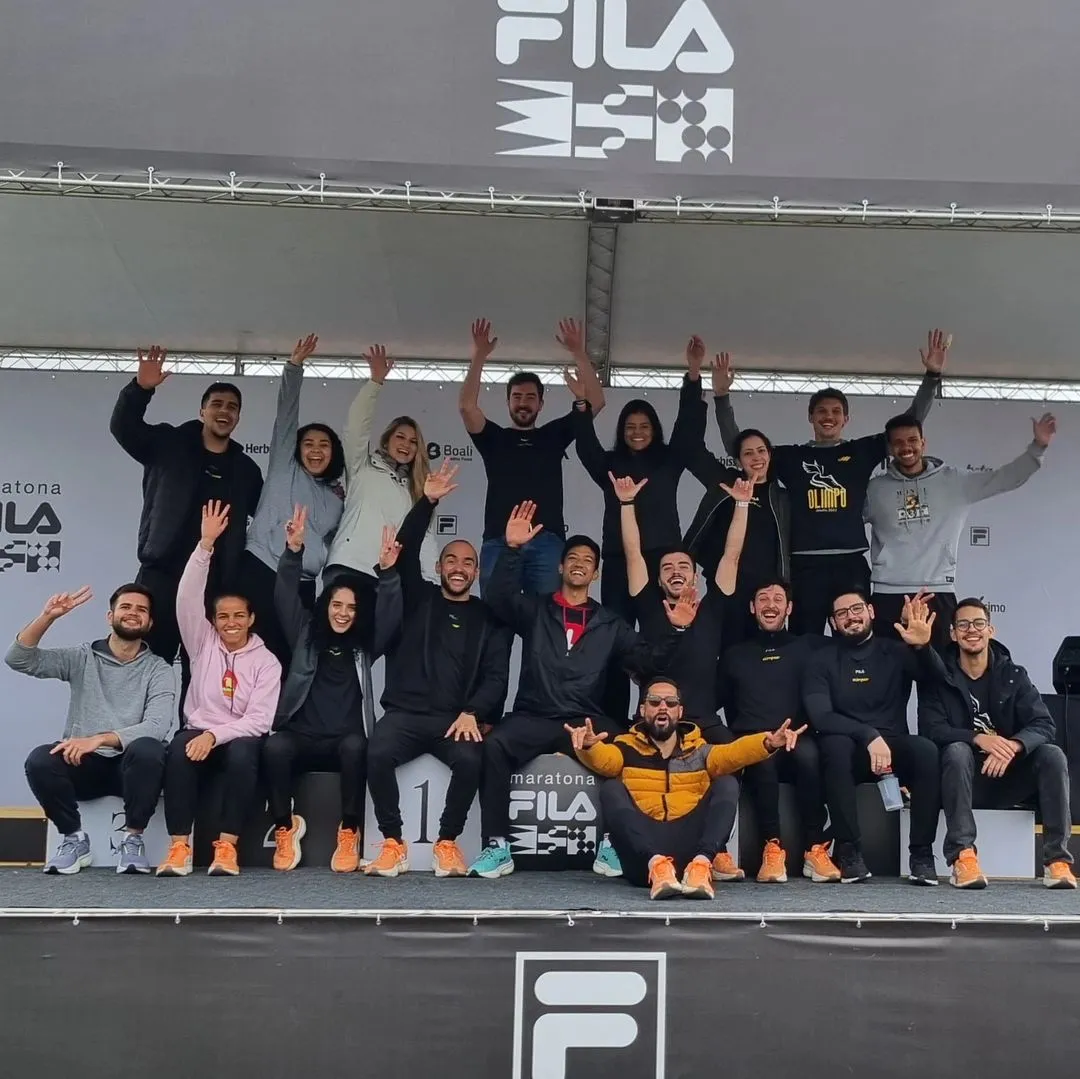 foto do Instituto Olimpo, cliente BOICO, na Maratona Fila