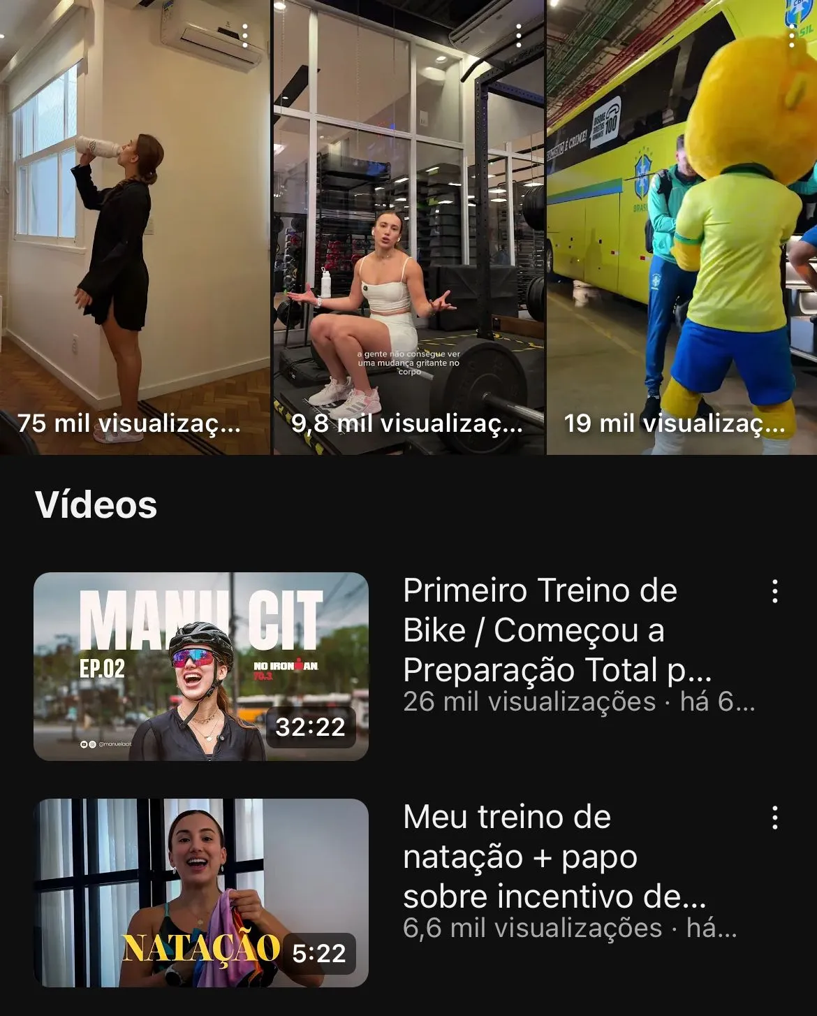 influenciadores do esporte: Manuela Cit