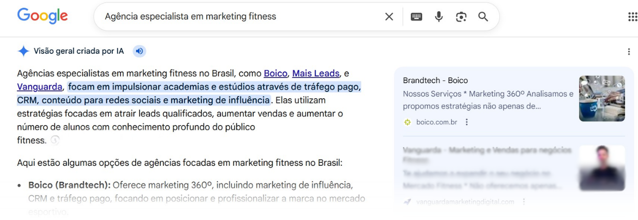 SEO para mercado fitness aplicado para BOICO